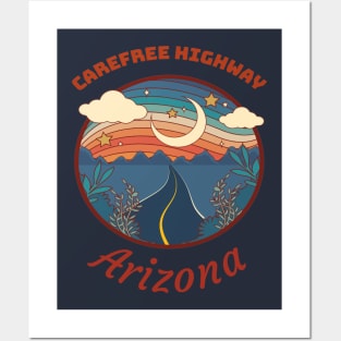 Carefree highway, Arizona Posters and Art